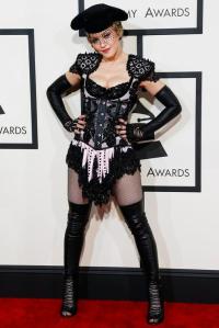 Madonna chose a bold look wearing Givenchy Haute Couture, who also designed her performance look.